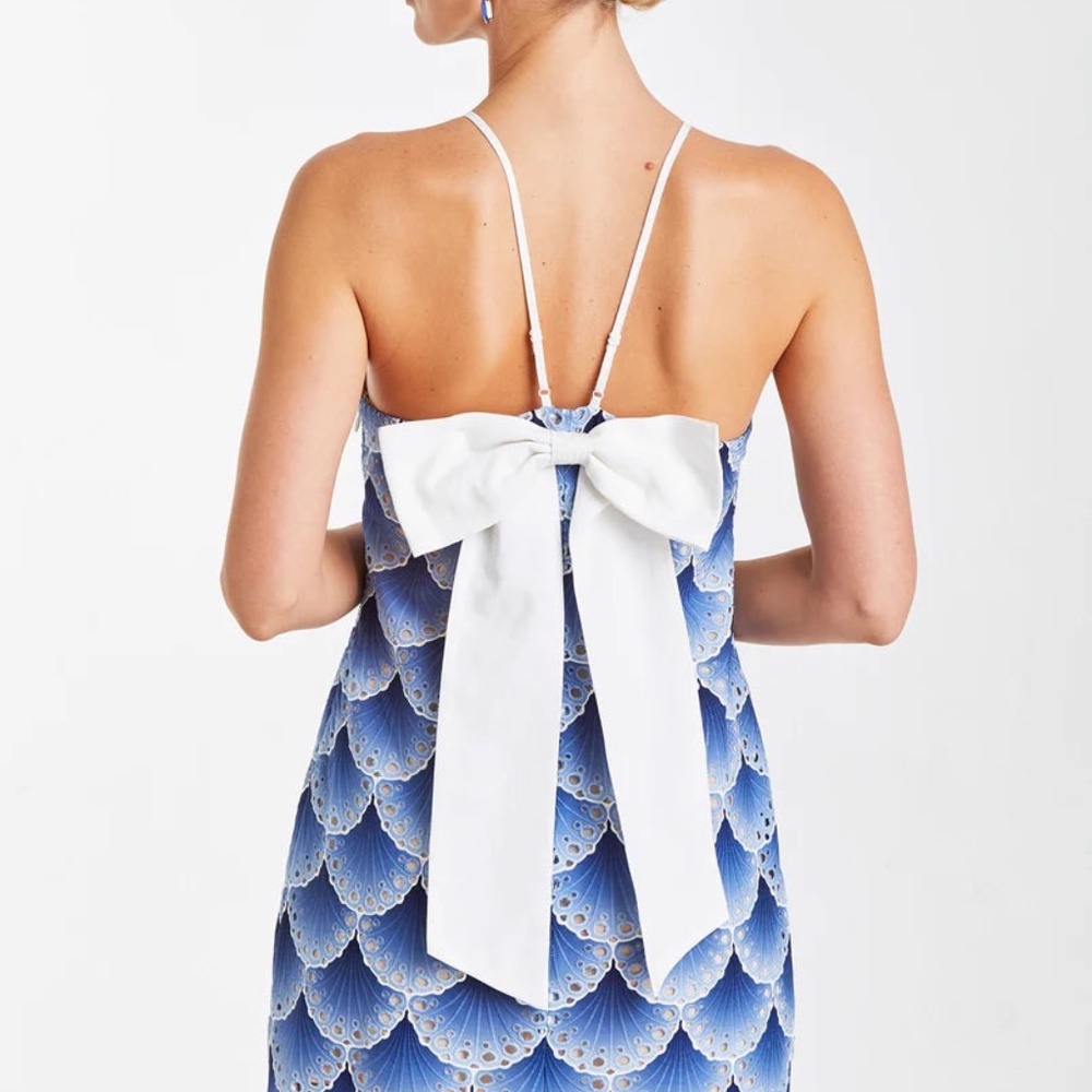 Mestiza New York Orzo Mini Dress in Blue Ombré